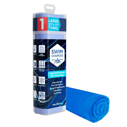 Swim Chamois Quick Dry PVA Blue Large Towel